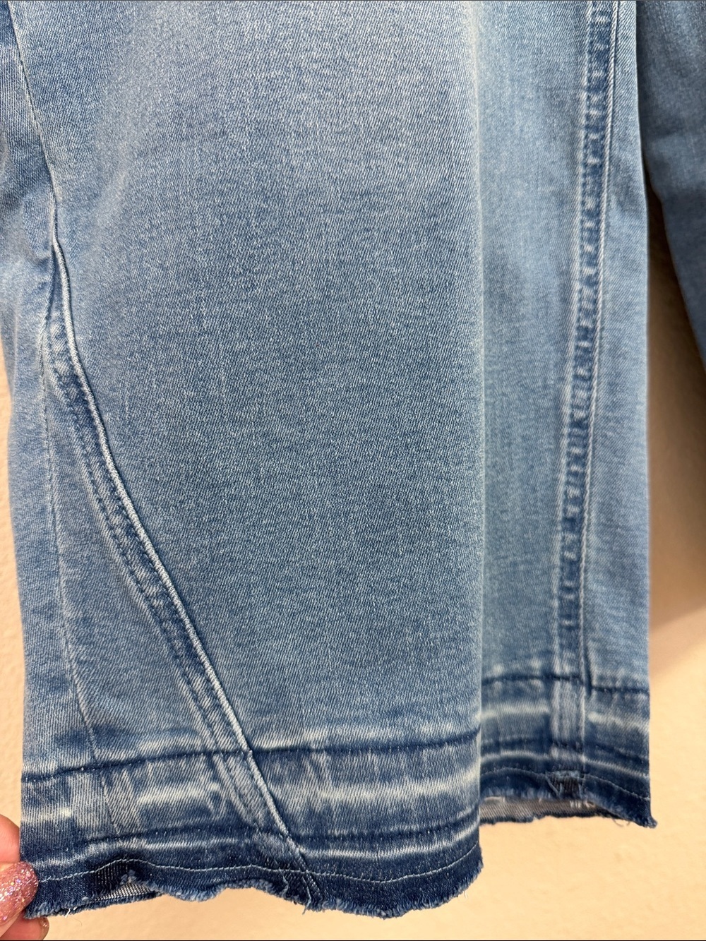 Denim&Co Indigo Easy Stretch Tapered Ankle Jean Women’s Size 16 Petite NWT QVC - Picture 5 of 12
